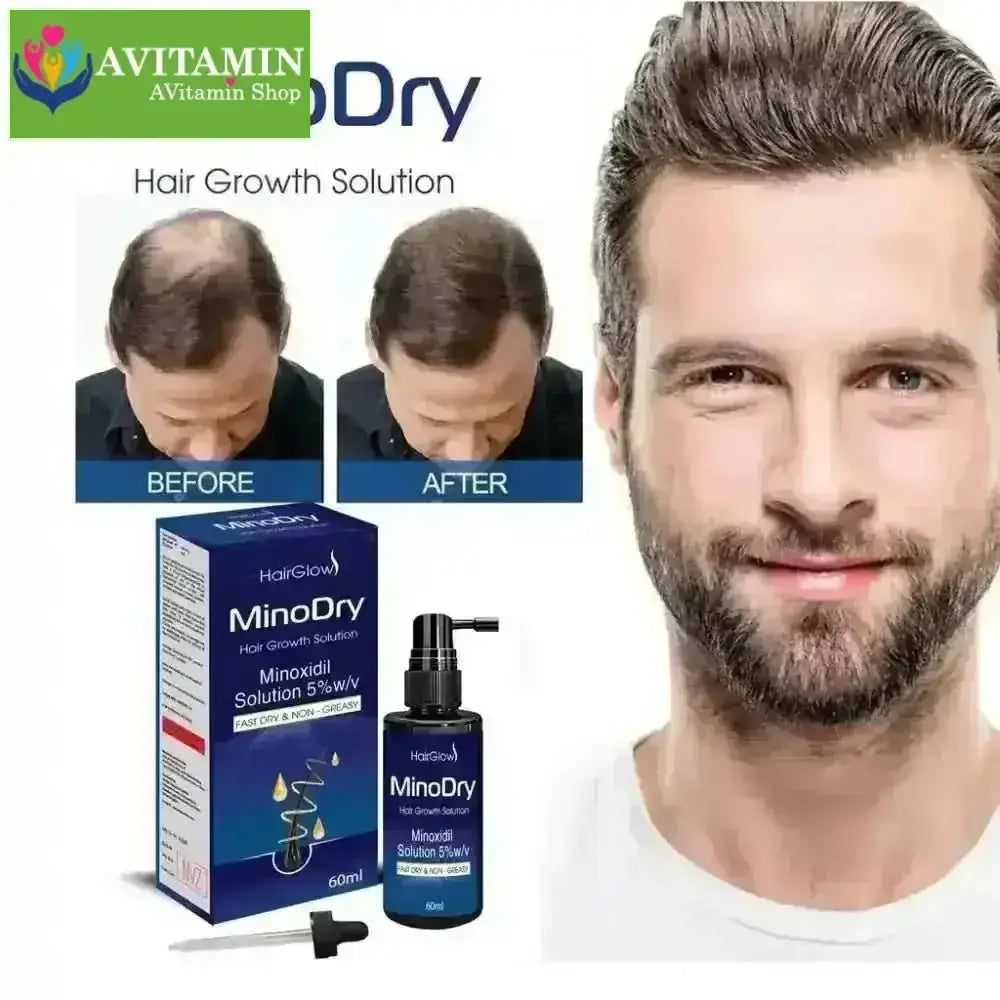 Dung dịch mọc tóc MinoDry Minoxidil 5% (DẠNG LỎNG) - AVITAMINSHOP.COM