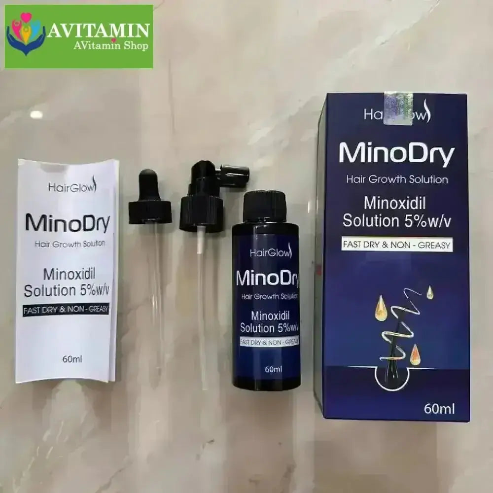 Dung dịch mọc tóc MinoDry Minoxidil 5% (DẠNG LỎNG) - AVITAMINSHOP.COM