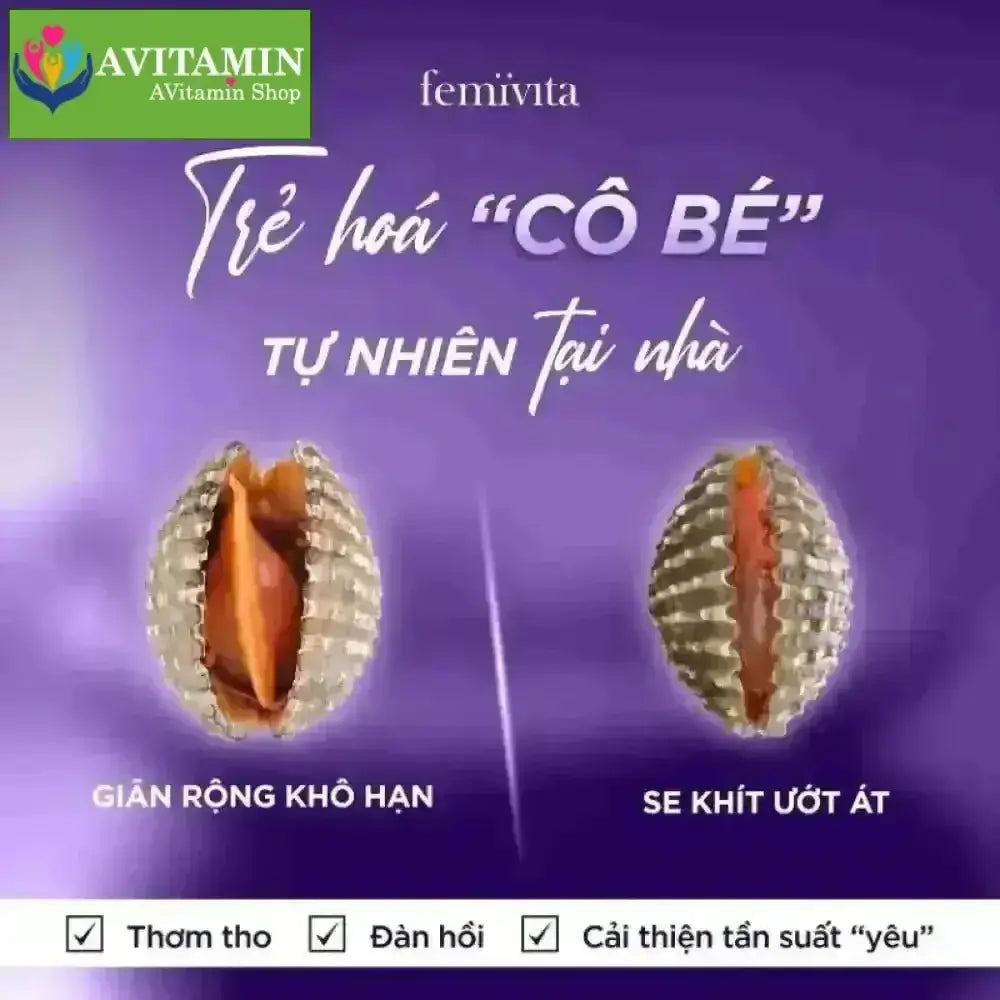 Femivita Gel Venus Y Passion - Tăng cảm hứng ân ái, hỗ trợ giảm khô hạn, đau rát Dưỡng ẩm [CHE TÊN] - AVITAMINSHOP.COM