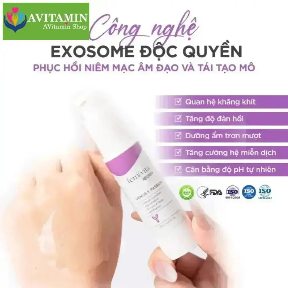 Femivita Gel Venus Y Passion - Tăng cảm hứng ân ái, hỗ trợ giảm khô hạn, đau rát Dưỡng ẩm [CHE TÊN] - AVITAMINSHOP.COM