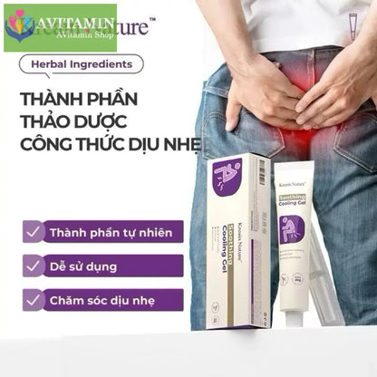 Gel bôi trĩ Kreain Nature Sooothing Cooling giảm khó chịu vùng hậu môn