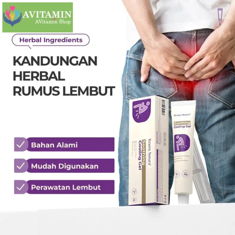 Gel Bôi Trĩ Thảo Mộc Kreain Nature Giảm Sưng Ngứa Viêm Nóng Rát CHÍNH HÃNG 20g