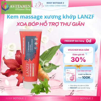 GEL MASSAGE GIẢM ĐAU KHỚP LANZF SOUTH MOON,LÀM DỊU,THƯ GIÃN CÁC KHỚP GỐI VAI GÁY