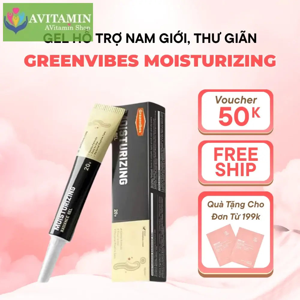 Gel Tuyến Tiền Liệt Nam Giới Greenvibes Prostate Gel Dưỡng Ẩm Giảm Mệt Mỏi Giảm Đau Chăm Sóc Hàng Ngày 20g
