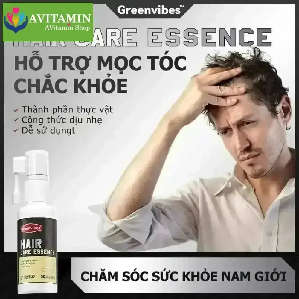Greenvibes Xịt tinh chất mọc tóc thúc đẩy tóc đen mọc dài hỗ trợ chuyển tóc bạc thành tóc đen - AVITAMINSHOP.COM