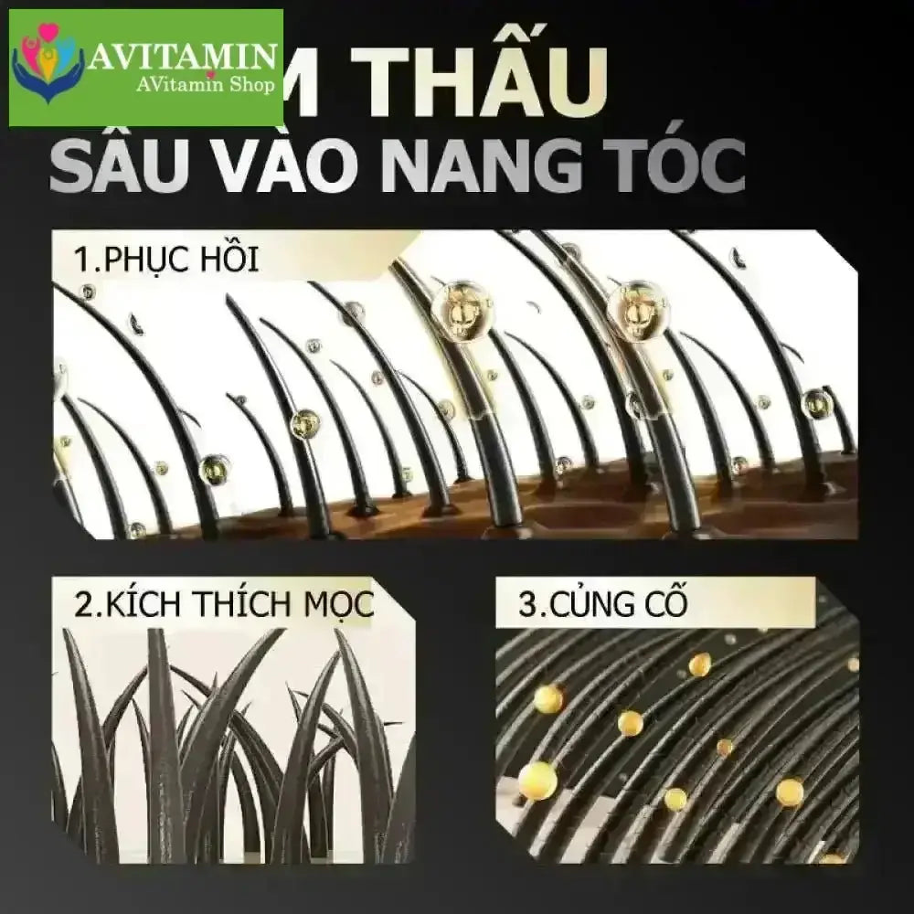 Greenvibes Xịt tinh chất mọc tóc thúc đẩy tóc đen mọc dài hỗ trợ chuyển tóc bạc thành tóc đen - AVITAMINSHOP.COM