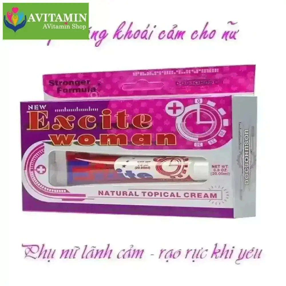 HÀNG MỸ_Gel bôi trơn tăng khoái cảm nữ Excite Woman 20ml nhập khẩu USA - Hàng mới về - AVITAMINSHOP.COM