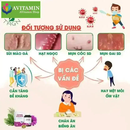 [HỖ TRỢ ĐÀO THẢI H.P.V] Viên Uống THYMOKARON Hỗ Trợ Tăng Miễn Dịch - Hỗ Trợ Xử Lý Sùi - AVITAMINSHOP.COM
