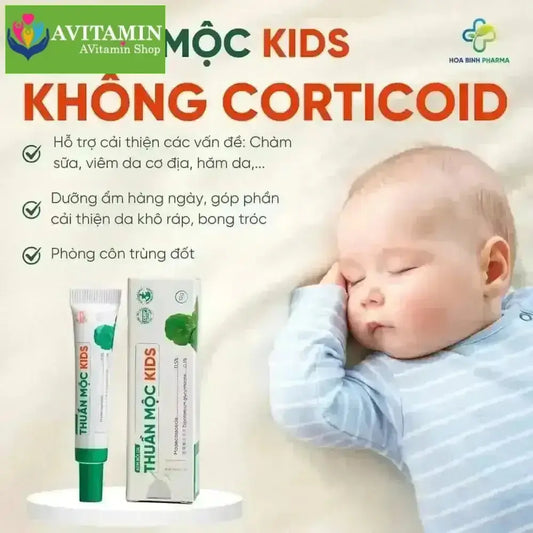 Kem Bôi Da Thuần Mộc Kids - Giúp Làm Dịu Mát Da Khi Bị Rôm Sảy, Mẩn Ngứa, Bảo Vệ Da Cho Bé (Tuýp 12g) (Hàng Chính Hãng) - AVITAMINSHOP.COM