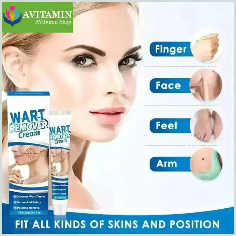 Kem Bôi Mụn Thịt Dư HBESTY WART REMOVER CREAM - Kem HBESTY Rụng Cồi Mụn, Rụng Mụn Thịt Dư, Không Đau Ngứa - AVITAMINSHOP.COM