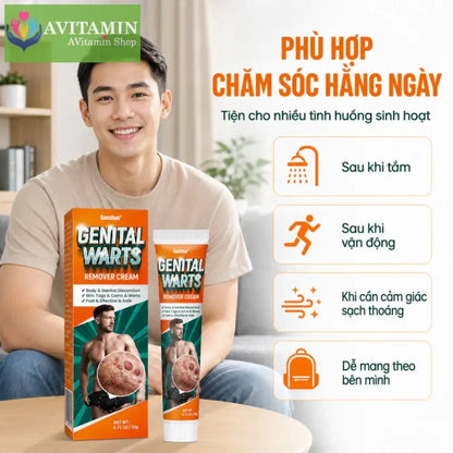 Kem bôi nam khoa Sumifun giúp giảm ngứa vùng kín làm sạch mụn cóc sùi mào gà 20g