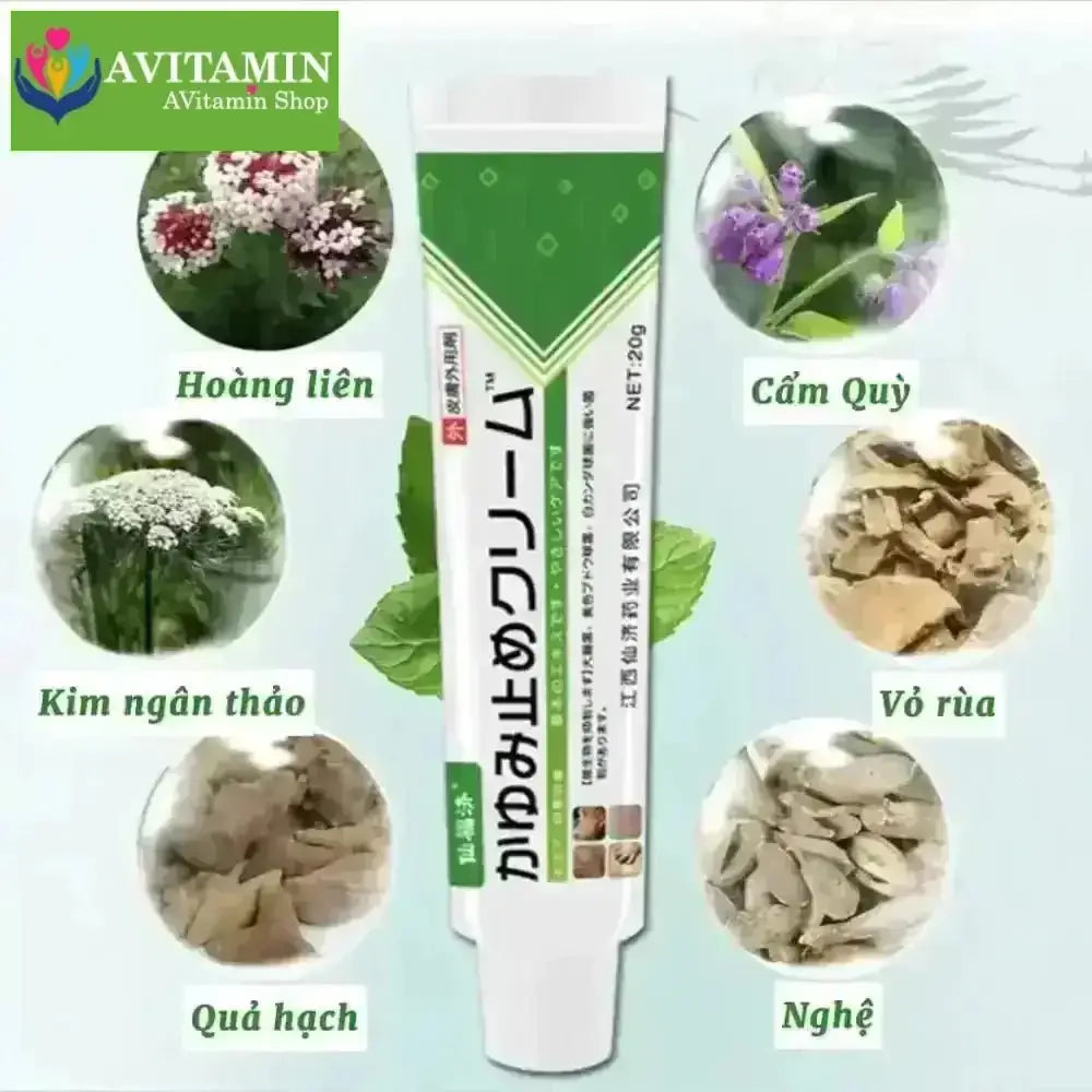 Kem bôi nấm ngứa Hakusen á sừng, vảy nến, tổ đỉa, hắc lào trọng lượng 20gr - AVITAMINSHOP.COM