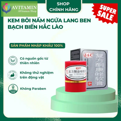 Kem bôi nấm ngứa lang ben bạch biến hắc lào