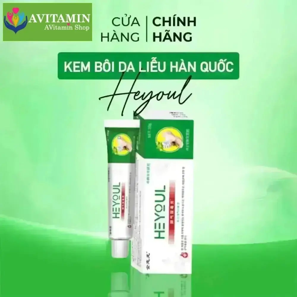 Kem bôi ngoài da HEYOUL Hàn Quốc á sừng, chàm, tổ đỉa, nấm hắc lào, viêm da cơ địa trọng lượng 20gr - AVITAMINSHOP.COM