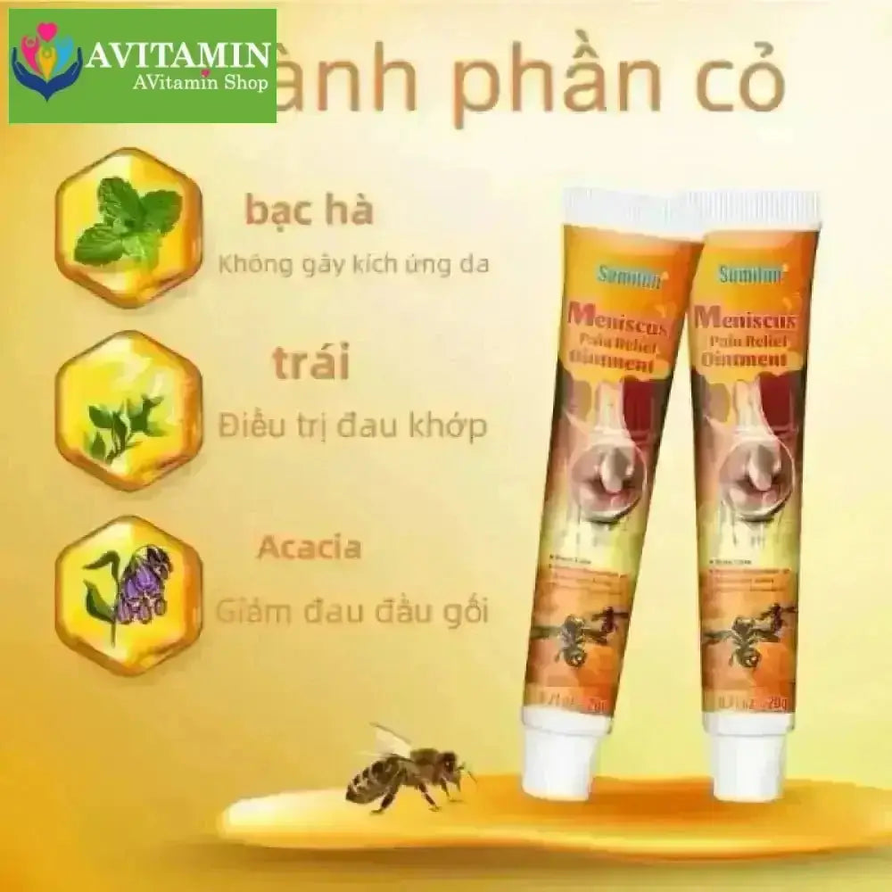 Kem Bôi Nọc Ong Hỗ Trợ Giảm Đau Nhức Xương Khớp Meniscus Pain Relief Ointment - AVITAMINSHOP.COM