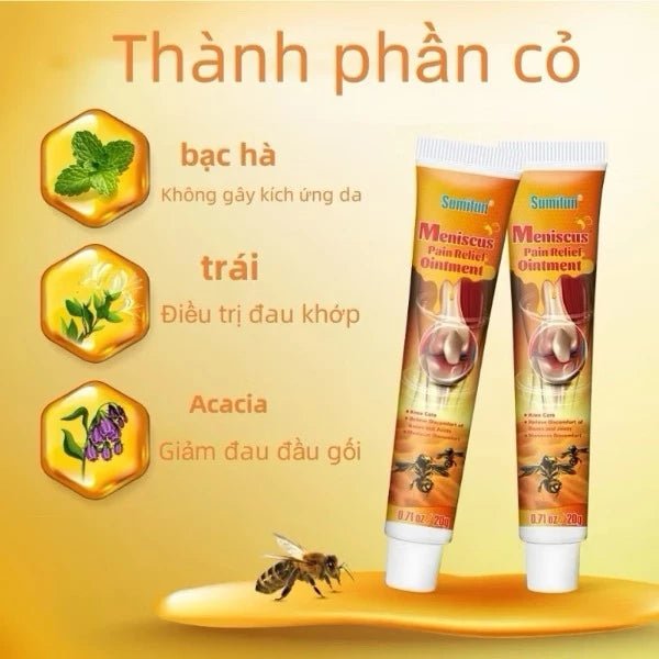 Kem Bôi Nọc Ong Hỗ Trợ Giảm Đau Nhức Xương Khớp Meniscus Pain Relief Ointment - AVITAMINSHOP.COM
