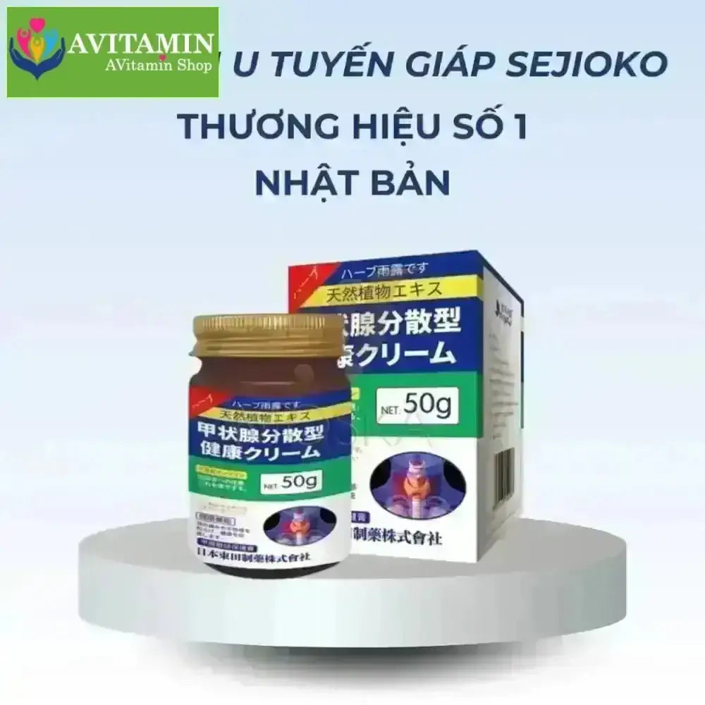 Kem Bôi Tan U Tuyến Giáp SENJOKO Nhật Bản 50g, Kem Tan Rã Tuyến Giáp, Cao Cổ Truyền Tăng Cường Sức Khoẻ Tuyến Giáp - AVITAMINSHOP.COM