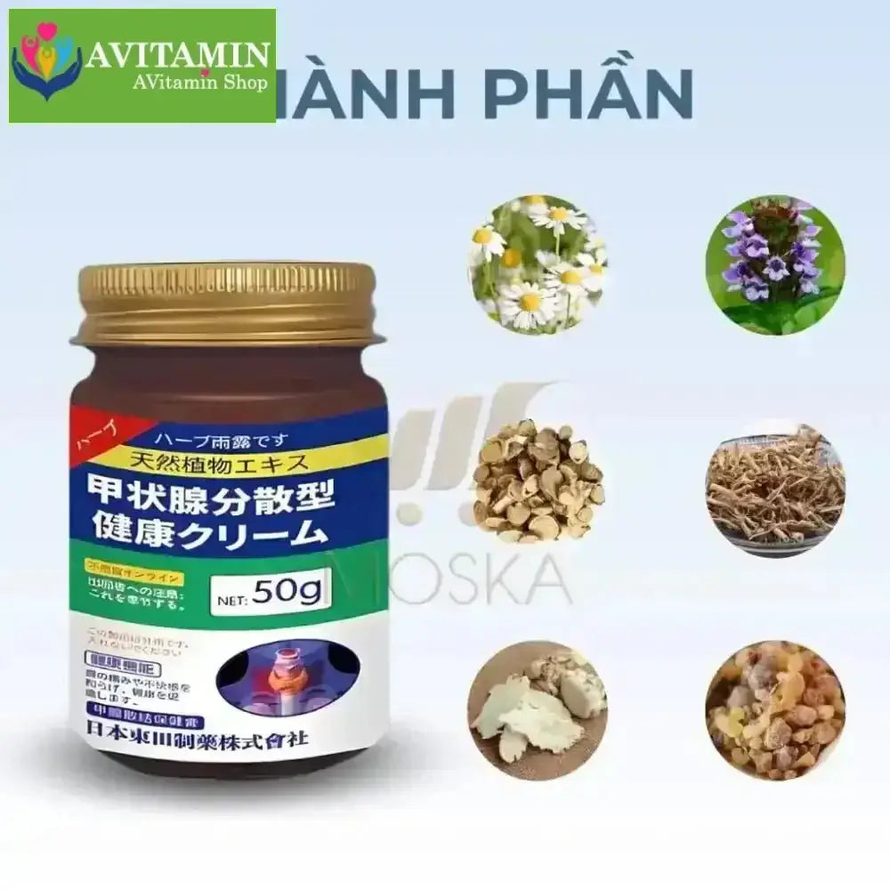Kem Bôi Tan U Tuyến Giáp SENJOKO Nhật Bản 50g, Kem Tan Rã Tuyến Giáp, Cao Cổ Truyền Tăng Cường Sức Khoẻ Tuyến Giáp - AVITAMINSHOP.COM
