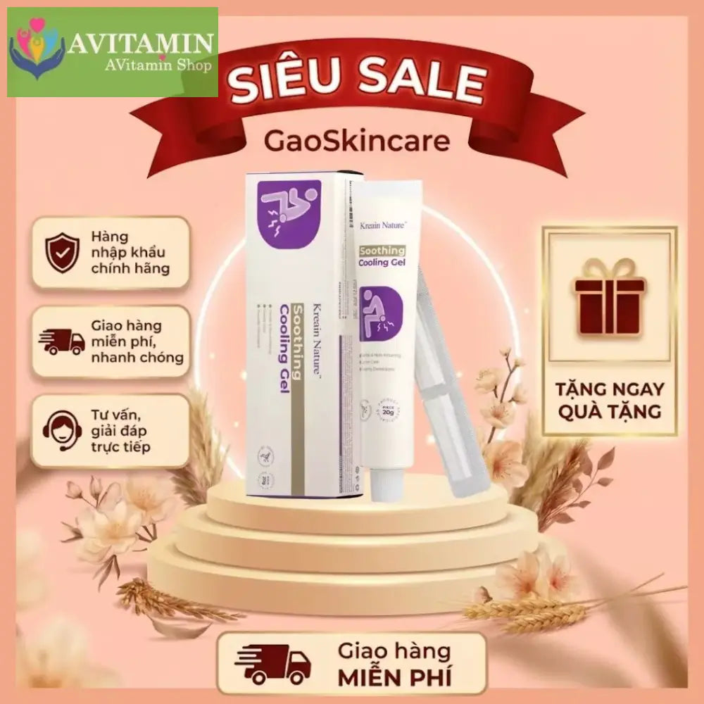 Kem Bôi Trĩ Kreain Nature Chiết Xuất Nghệ Và Thảo Mộc Hỗ Trợ Giảm Khó Chịu Chăm Sóc Da Dịu Nhẹ 20g