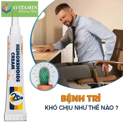 Kem Bôi Trĩ Nội Ngoại Hỗn Hợp CHA-REN Hàng Xuất Khẩu Châu Âu (EU) Giúp Co Trĩ Giảm Đau Rát Hậu Môn