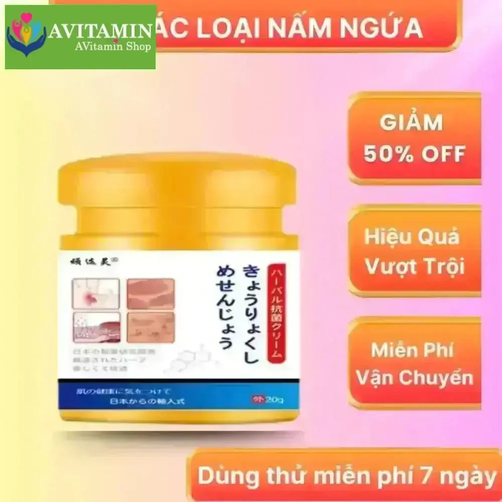 Kem Bôi Viêm Da Cơ Địa NHẬT BẢN Kem Bôi Nấm Ngứa. Dứt Điểm Hắc Lào, Tổ Đỉa, Á Sừng, Nước Ăn Chân Tay - AVITAMINSHOP.COM