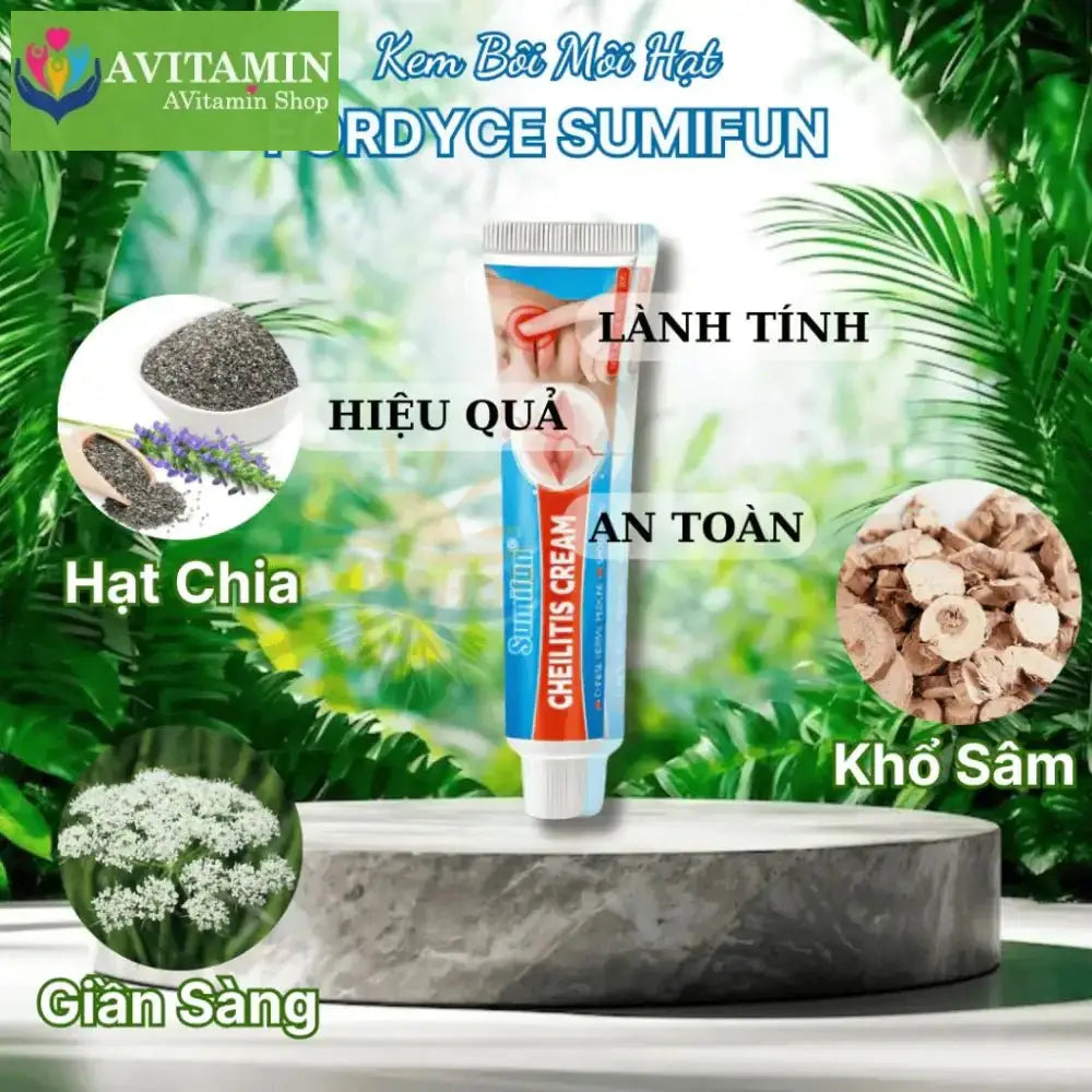 Kem Bong Mụn Môi FORDYCE SUMIFUN 20gr, Khử Thâm Môi, Dưỡng Ẩm Môi, Kem Chống Nứt Nẻ Môi, Môi Mềm Mịn Hồng Mướt - AVITAMINSHOP.COM