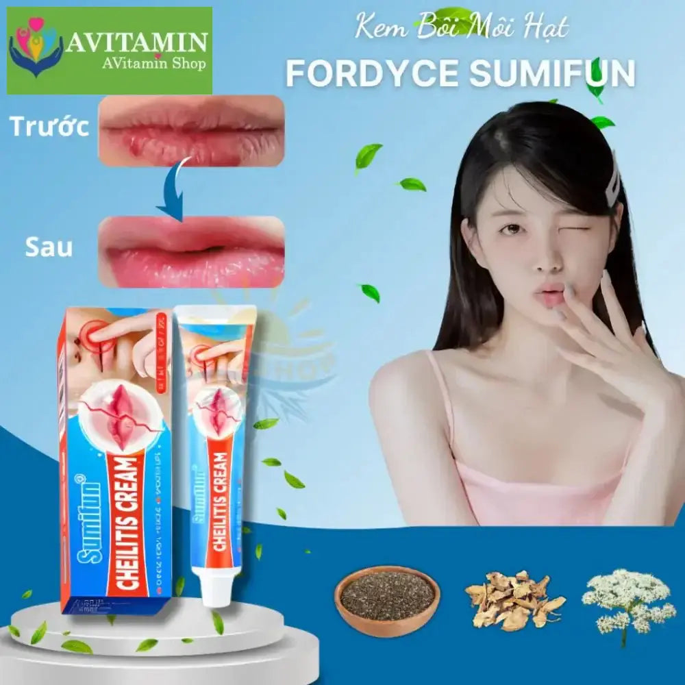 Kem Bong Mụn Môi FORDYCE SUMIFUN 20gr, Khử Thâm Môi, Dưỡng Ẩm Môi, Kem Chống Nứt Nẻ Môi, Môi Mềm Mịn Hồng Mướt - AVITAMINSHOP.COM