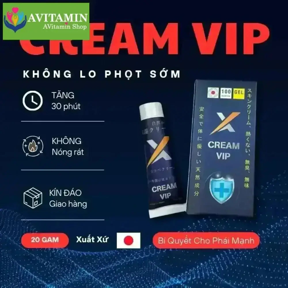 Kem Cream Vip Nhật Bản Chính Hãng – Hỗ Trợ Nam Giới Lâu Ra - AVITAMINSHOP.COM