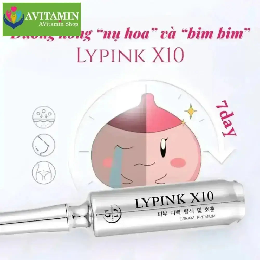 Kem Hồng Nhũ Hoa LyPink X10 khử thâm bikini làm hồng tự nhiên không hồng ảo - AVITAMINSHOP.COM