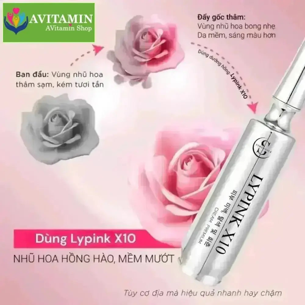Kem Hồng Nhũ Hoa LyPink X10 khử thâm bikini làm hồng tự nhiên không hồng ảo - AVITAMINSHOP.COM
