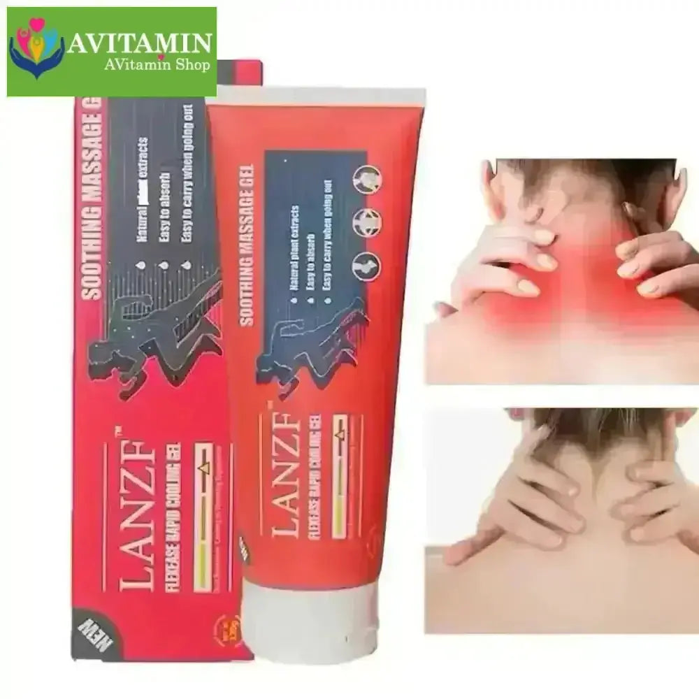 Kem Massage Giảm Đau Xương Khớp LANZF – Gel Đỏ LANZF Sodium Soothing Giải Pháp Tự Nhiên Cho Đau Cơ Xương Khớp - AVITAMINSHOP.COM