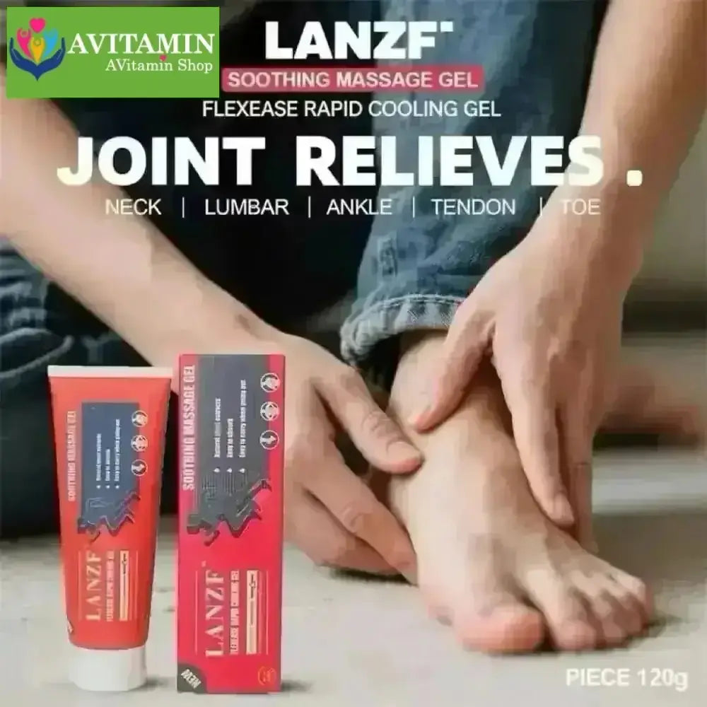 Kem Massage Giảm Đau Xương Khớp LANZF – Gel Đỏ LANZF Sodium Soothing Giải Pháp Tự Nhiên Cho Đau Cơ Xương Khớp - AVITAMINSHOP.COM
