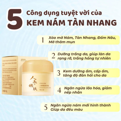 Kem Nám Tàn Nhang Nhân Sâm CNXUER Hộp 60g Kem Mờ Thâm Nám Tàn Nhang Dưỡng Ẩm Sáng Da Ngừa Lão Hóa - AVITAMINSHOP.COM