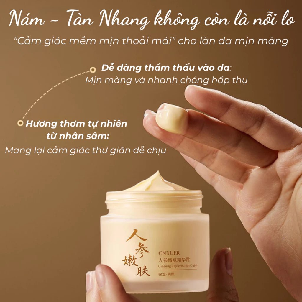 Kem Nám Tàn Nhang Nhân Sâm CNXUER Hộp 60g Kem Mờ Thâm Nám Tàn Nhang Dưỡng Ẩm Sáng Da Ngừa Lão Hóa - AVITAMINSHOP.COM