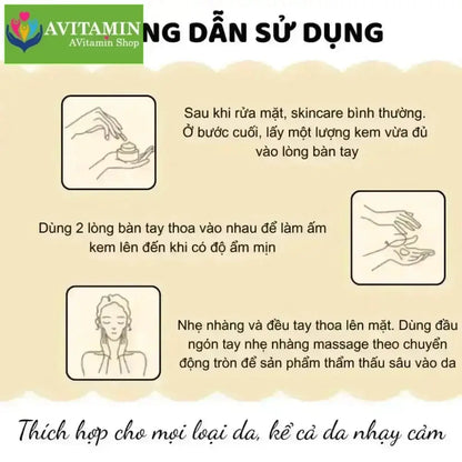 Kem Nám Tàn Nhang Nhân Sâm CNXUER Hộp 60g Kem Mờ Thâm Nám Tàn Nhang Dưỡng Ẩm Sáng Da Ngừa Lão Hóa - AVITAMINSHOP.COM