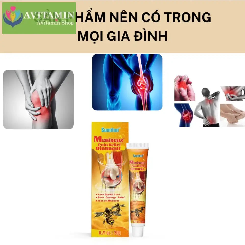 [kem ong] SUMIFUN Gel Nọc Ong Xoa Bóp Giảm Đau Lưng Mỏi Gối Đau Vai Gáy Chính Hãng 20g giảm đau nhức xương
