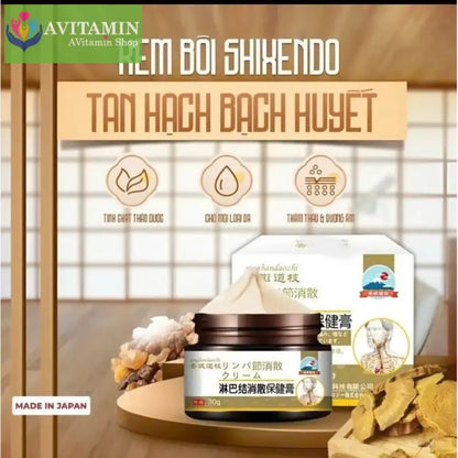 Kem Tan Hạch Bạch Huyết SHIXENDO Cổ Truyền Nhật Bản - Kem SHIXENDO Giảm U hạch U Tuyến Giáp U Lành Tính,30g