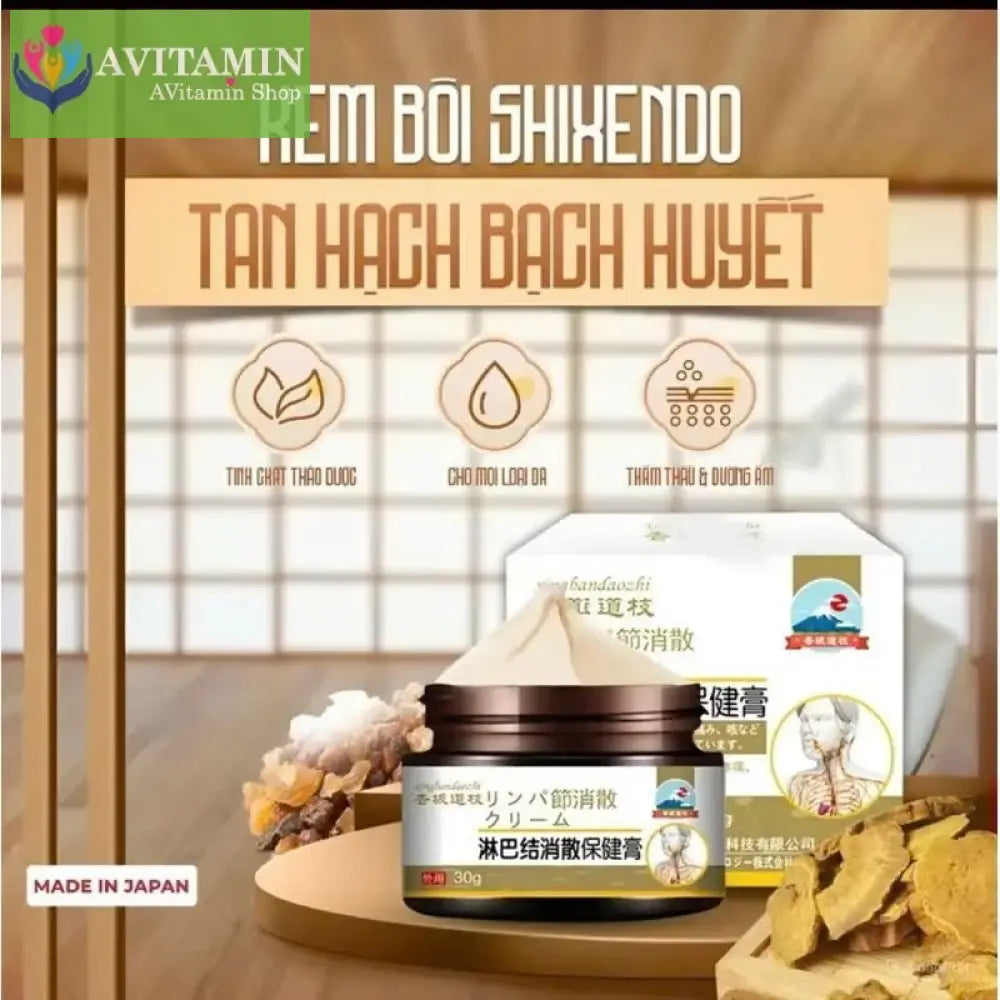 Kem Tan Hạch Bạch Huyết SHIXENDO Cổ Truyền Nhật Bản - Kem SHIXENDO Giảm U hạch U Tuyến Giáp U Lành Tính,30g