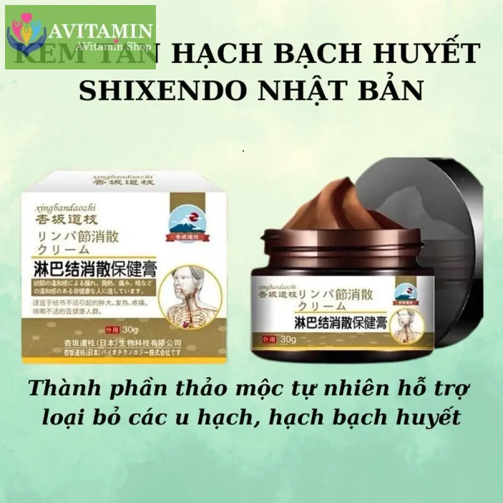 Kem tan hạch bạch huyết Shixendo dùng cho vùng cổ nách sau tai làm tan u hạch giảm sưng đỏ
