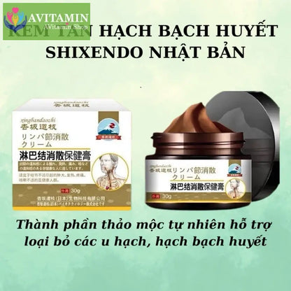 Kem tan hạch bạch huyết Shixendo dùng cho vùng cổ nách sau tai làm tan u hạch giảm sưng đỏ