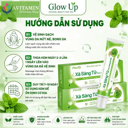 Kem Thảo Dược Xà Sàng Tử - Hỗ trợ làm dịu da giảm cảm giác ngứa ngáy