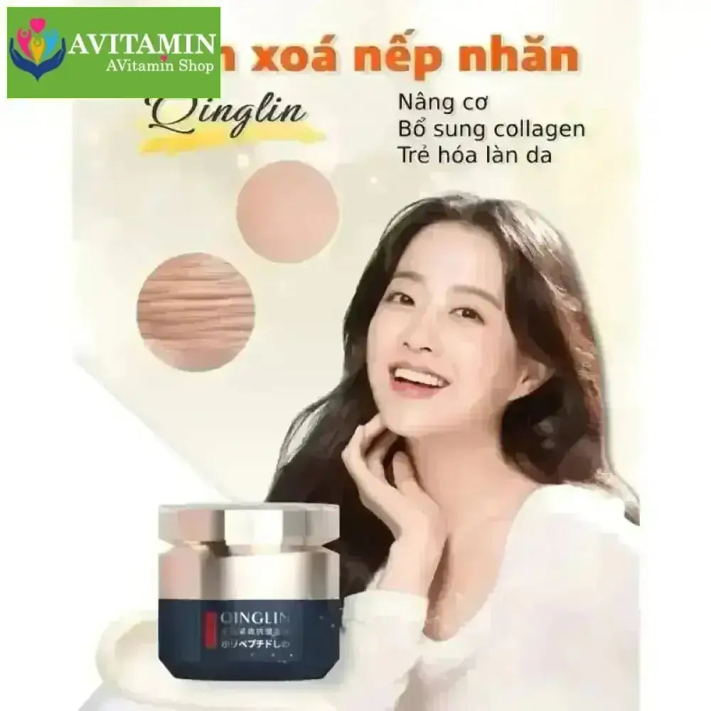 Kem trẻ hóa da ngăn ngừa nếp nhăn giảm thâm nám Qingling 50g - AVITAMINSHOP.COM