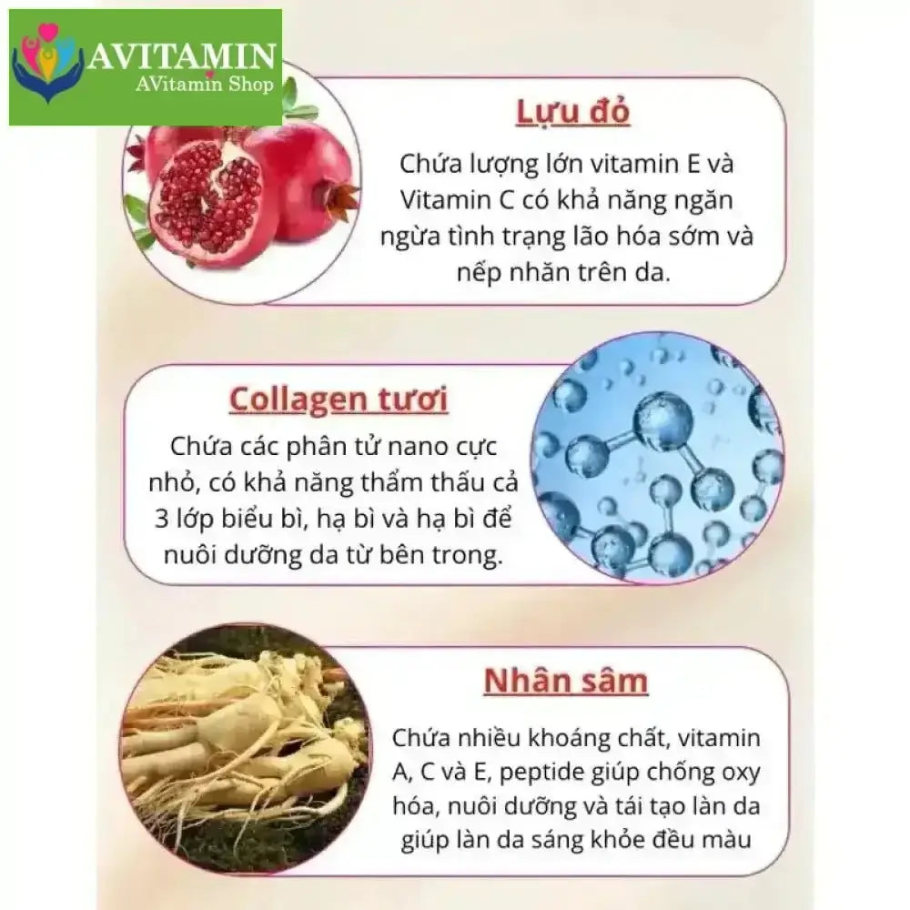 Kem trẻ hóa da ngăn ngừa nếp nhăn giảm thâm nám Qingling 50g - AVITAMINSHOP.COM
