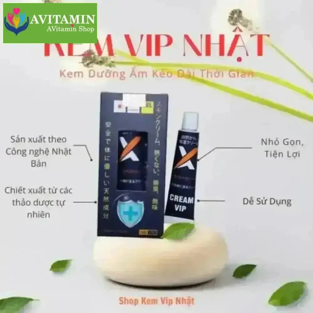 Kem Vip Nhật Bản Chuẩn – Tăng thời gian quan hệ, lâu ra, không mùi vị, không nóng rát - AVITAMINSHOP.COM