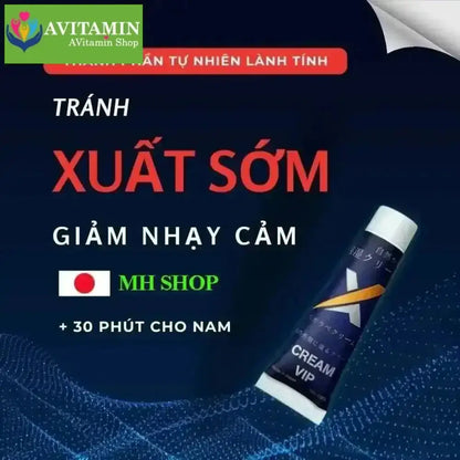 Kem Vip Nhật Chính Hãng - X Cream Vip Japan 20g Kéo Dài Thời Gian Hiệu Quả Cho Nam Giới, X Cream Vip Japan - AVITAMINSHOP.COM