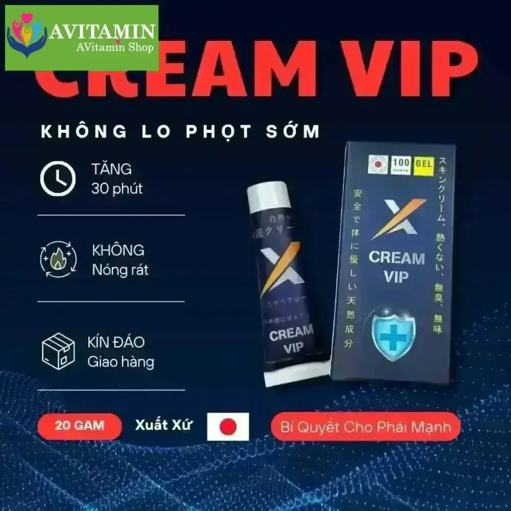 Kem Vip Nhật Hỗ Trợ Kéo Dài Thời Gian Dành Cho Nam Giới - AVITAMINSHOP.COM