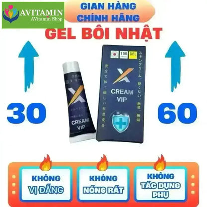Kem Vip Nhật X - Cream hỗ trợ tăng cường sinh lý phái mạnh - AVITAMINSHOP.COM