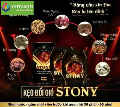 Kẹo đổi gió Stony chính hãng tăng cường sinh lý - AVITAMINSHOP.COM