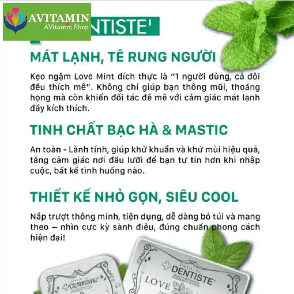 Kẹo Phòng The Bạc Hà Love Mint Nhật Bản – Kẹo Quan Hệ Miệng, BJ Cực Phê & Giúp Lâu Ra - AVITAMINSHOP.COM