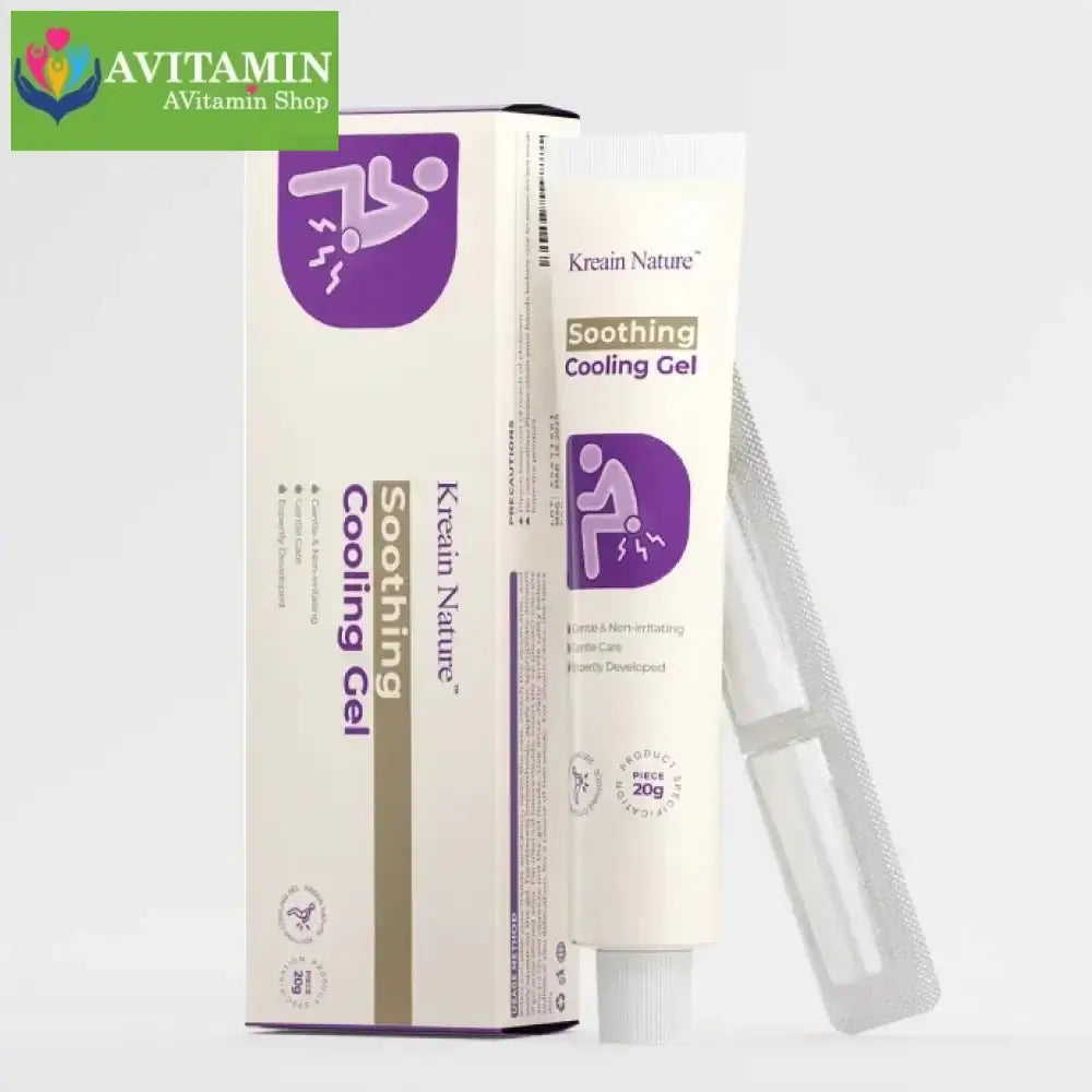 Kreain Nature Gel hỗ trợ giảm khó chịu do trĩ, dịu nhẹ giảm đau, công thức từ thảo mộc - AVITAMINSHOP.COM